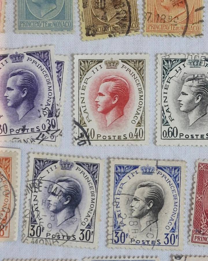 Selection of stamps from Monaco from 1891 to more current both used and unused