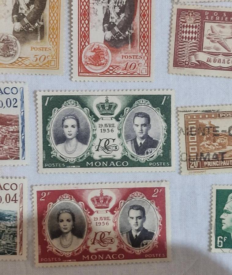 Selection of stamps from Monaco from 1891 to more current both used and unused
