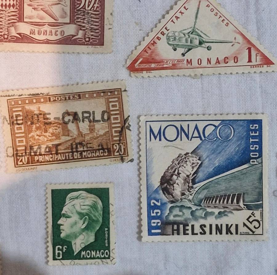 Selection of stamps from Monaco from 1891 to more current both used and unused