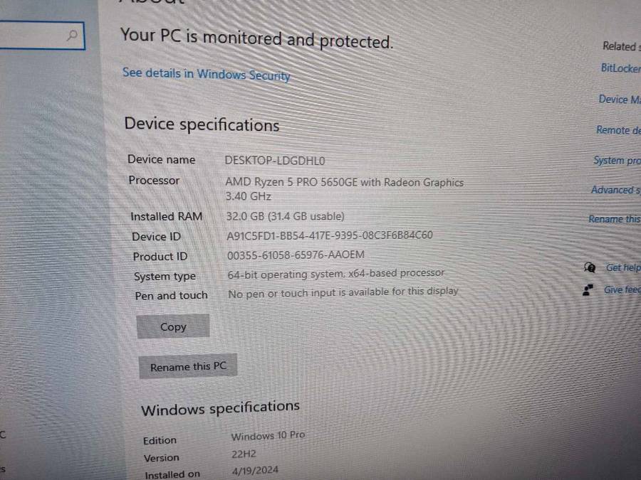Lenovo AIO Ryzen 5 5650G