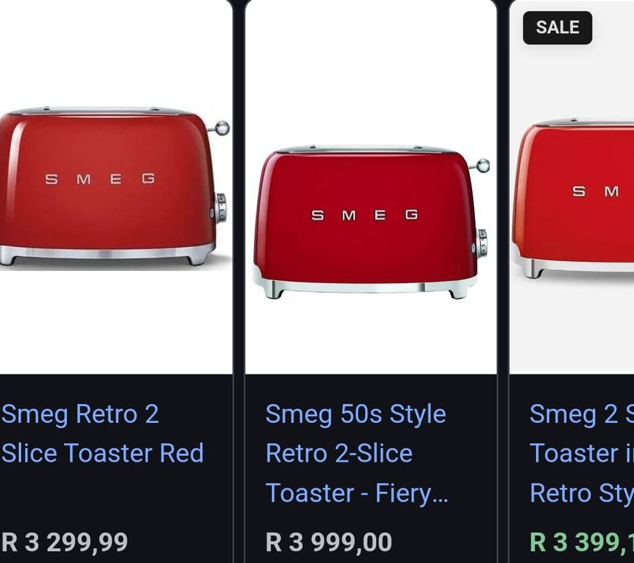 Smeg Retro 2 Slice Toaster Red