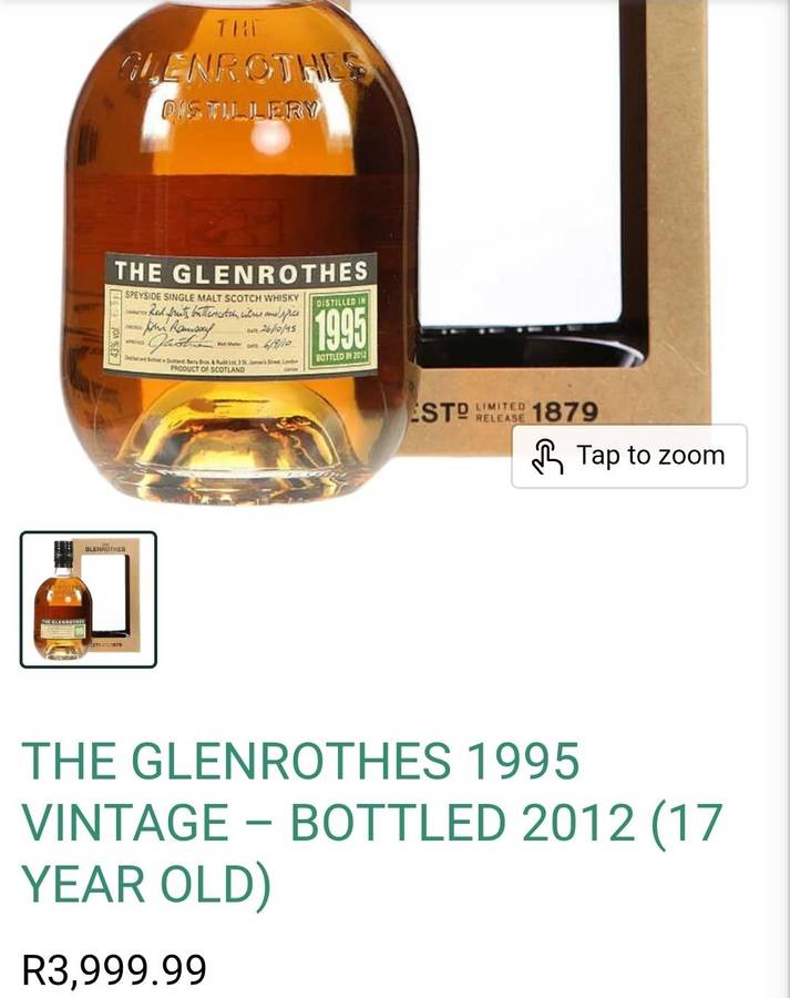 The Glenrothes 1995 Vintage  Bottled 2012 (17 Year Old)