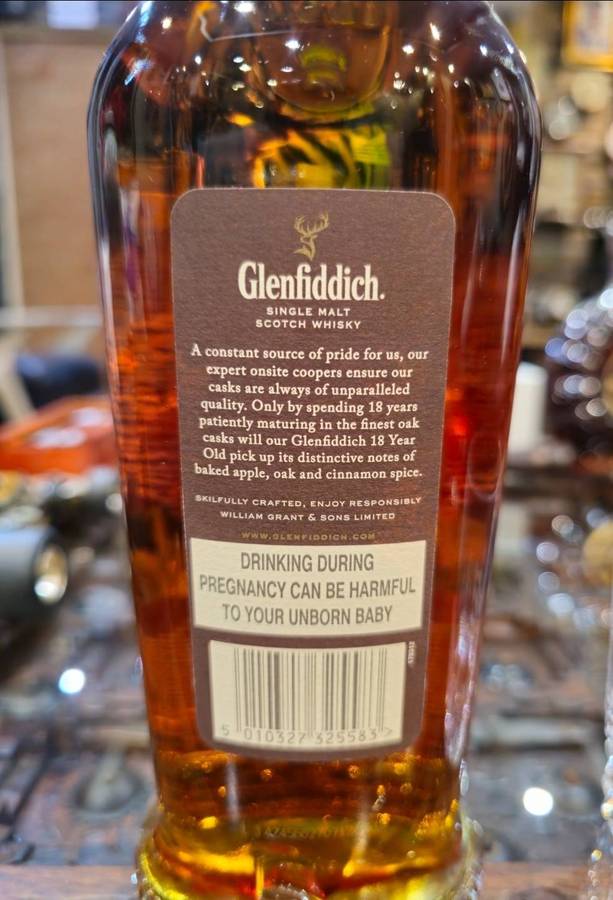 Glenfiddich 18 year Small Batch Reserve Old Bottling Whisky