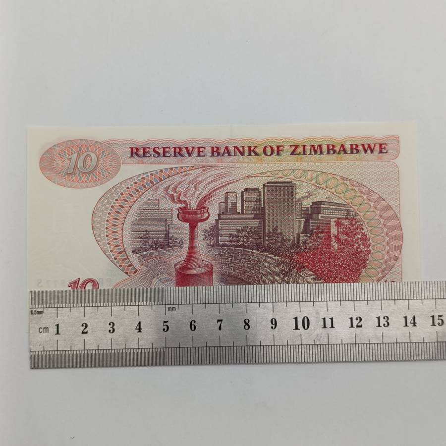 Zimbabwe 1994 Harare $10 Pick 3e uncirculated banknotes consecutive numbered lot of 4