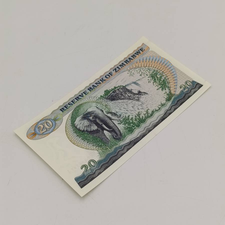 Lot of 3 Zimbabwe $20 replacement notes uncirculated - 2 with consecutive numbers Salisbury 1980