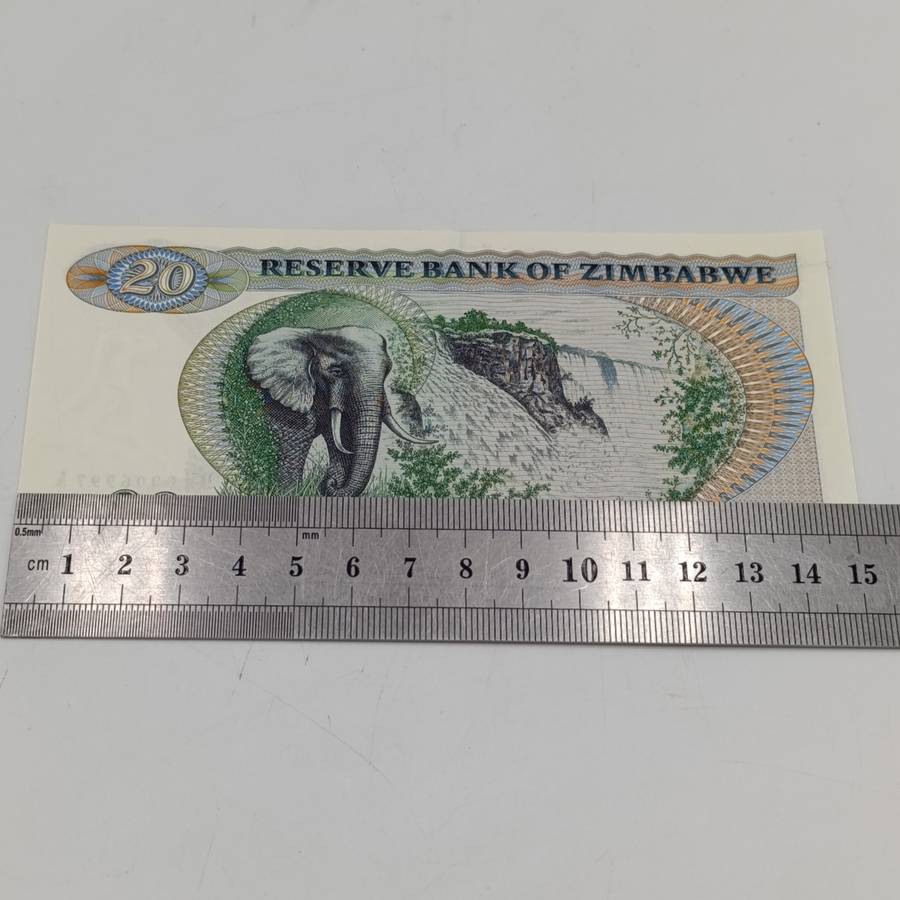 Lot of 3 Zimbabwe $20 replacement notes uncirculated - 2 with consecutive numbers Salisbury 1980
