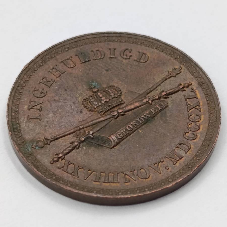 Netherlands inauguration of Willem 2 in 1840 - exallent condition