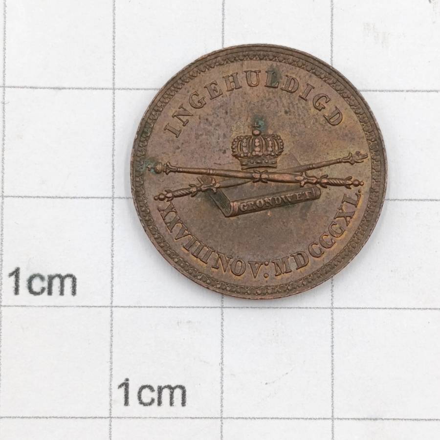 Netherlands inauguration of Willem 2 in 1840 - exallent condition