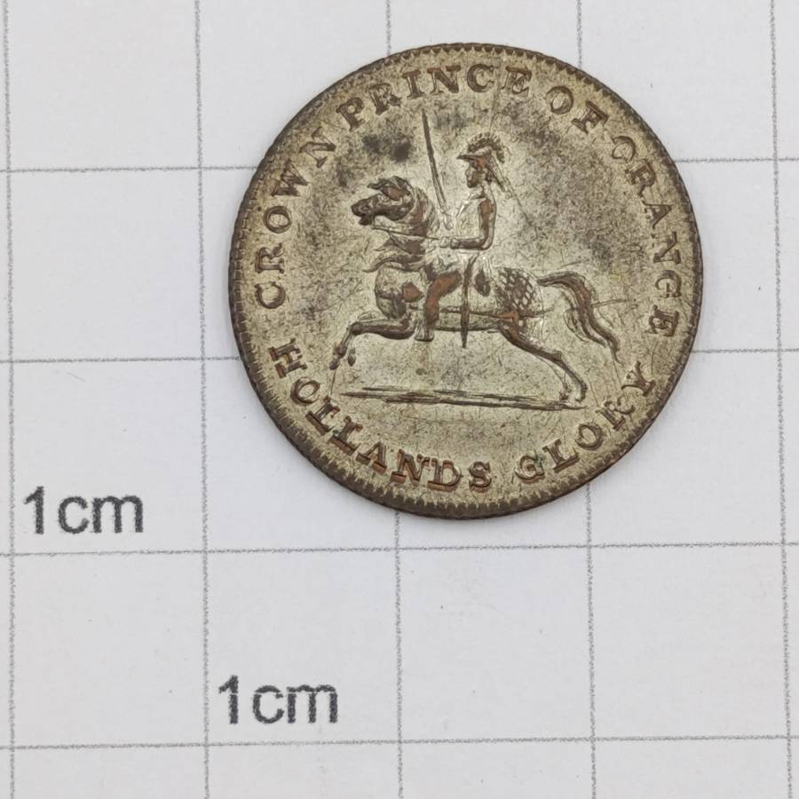 1815 Medal commemorating the role of crown prince Willem II at the battle of Waterloo