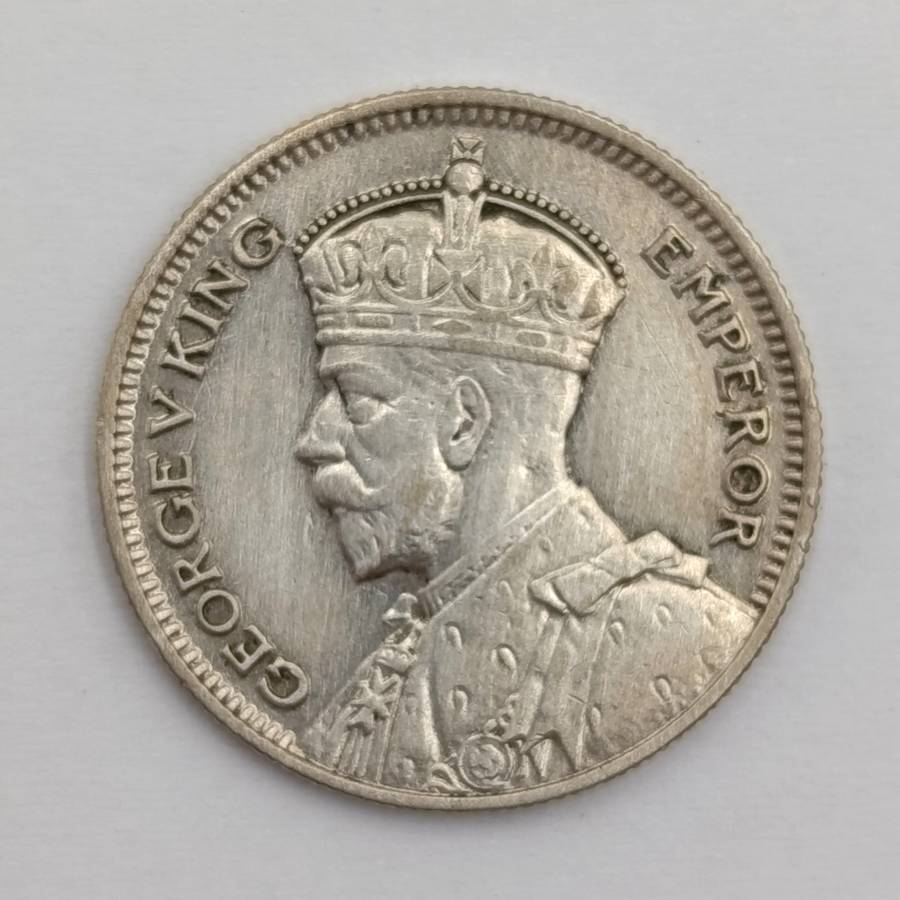 New Zealand 1934 Silver sixpence
