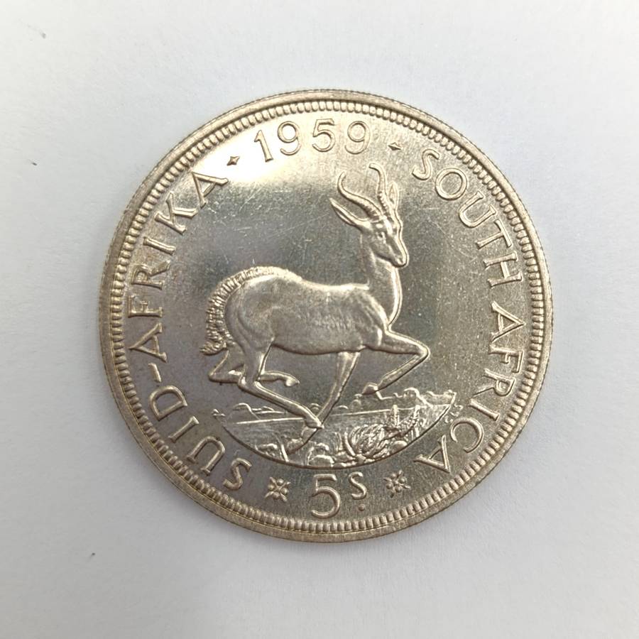 South Africa 1959 Crown 5 shilling scarce proof or proof like