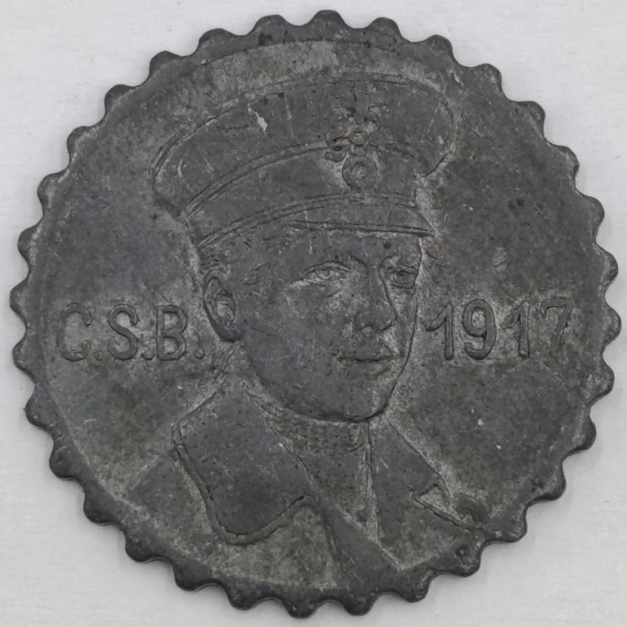 1917 German Notgeld transit token - Crefelder Strassenbahn Private Issue