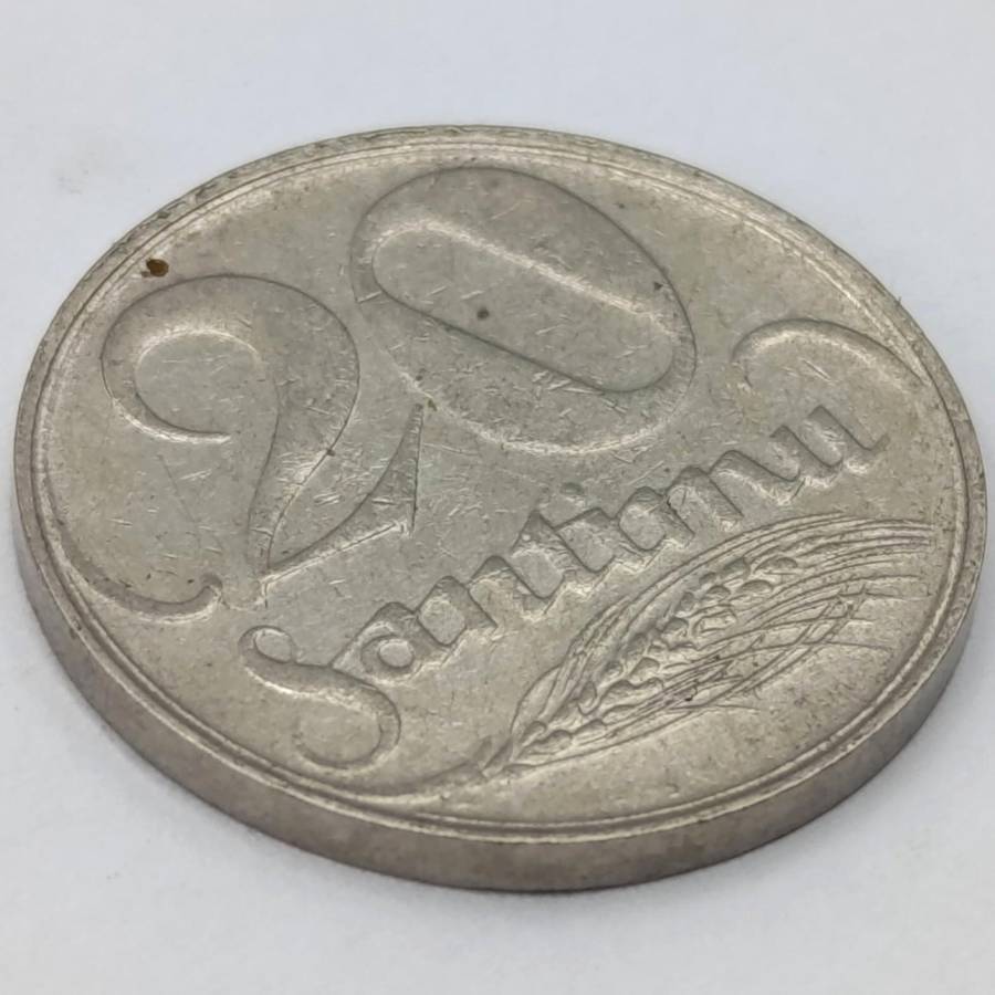 Latvia 1922 Twenty Santimu AU