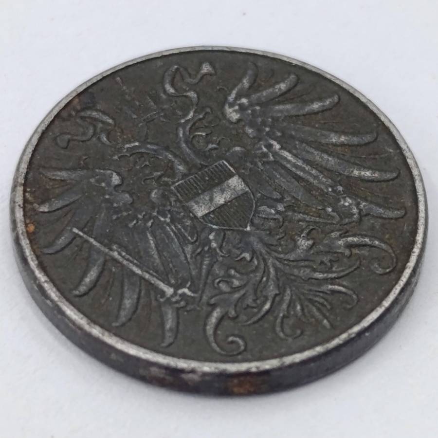 Austria 1918 Two Heller XF+/AU