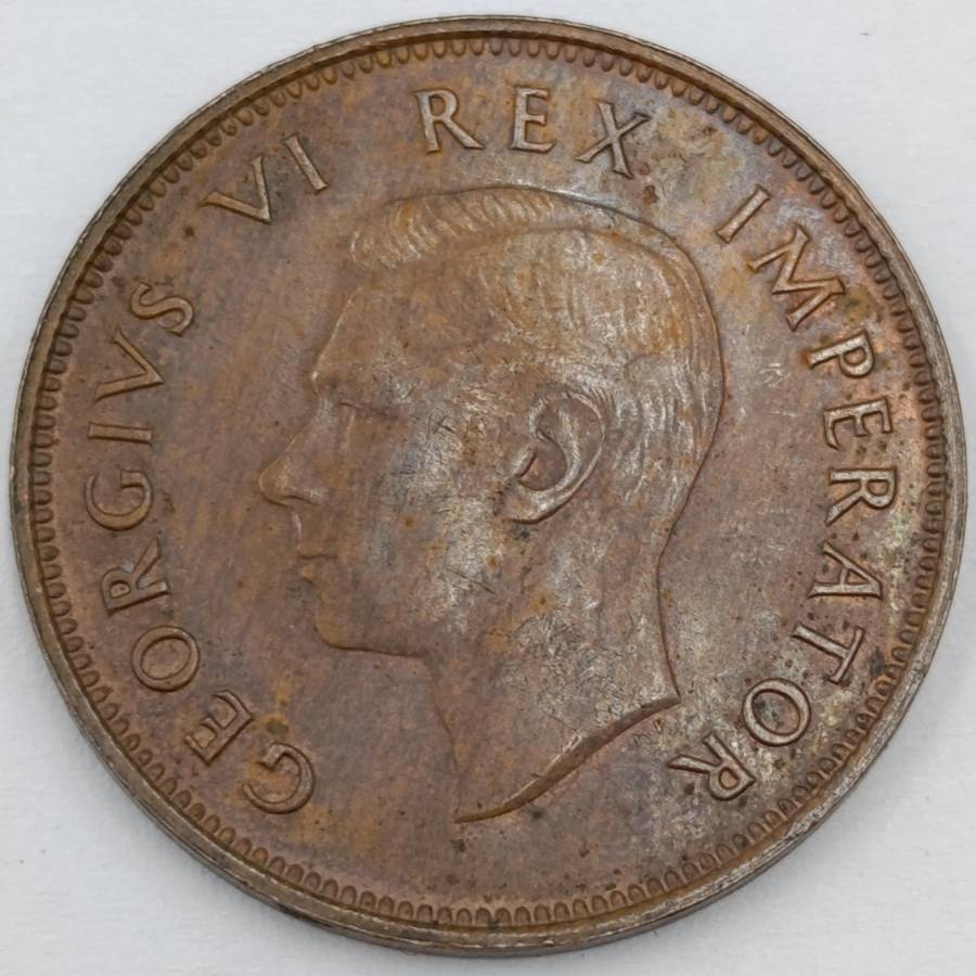 South Africa 1944 Half Penny unc