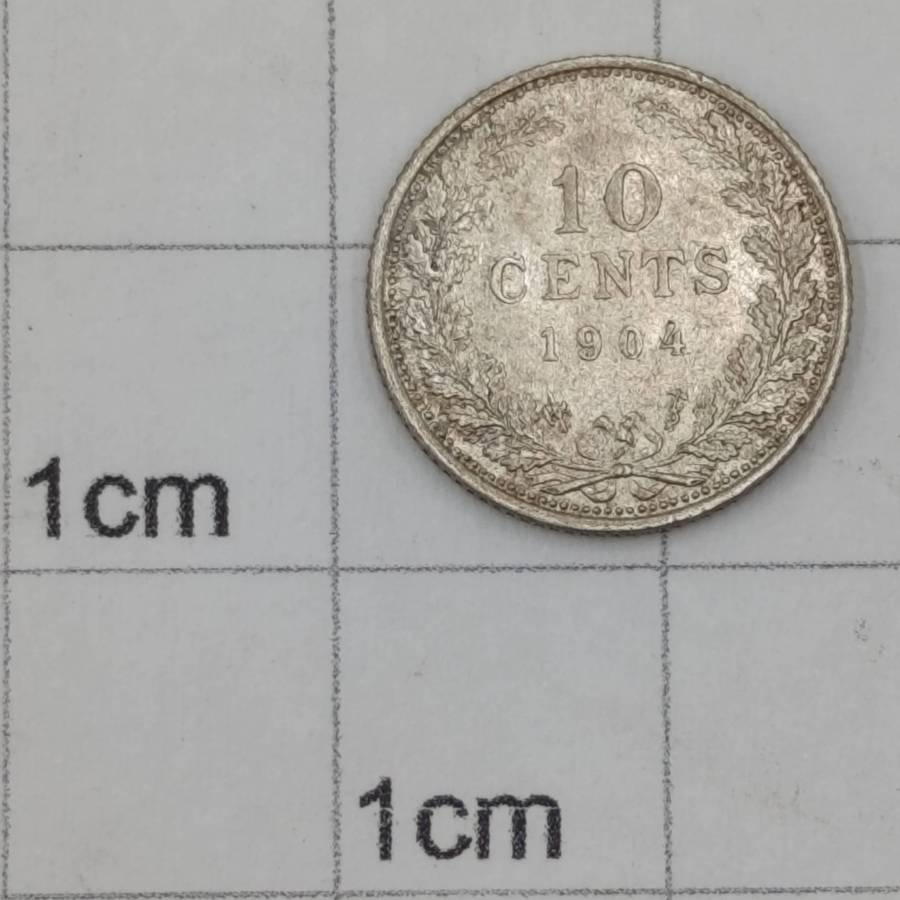Netherlands 1904 Ten Cent AU