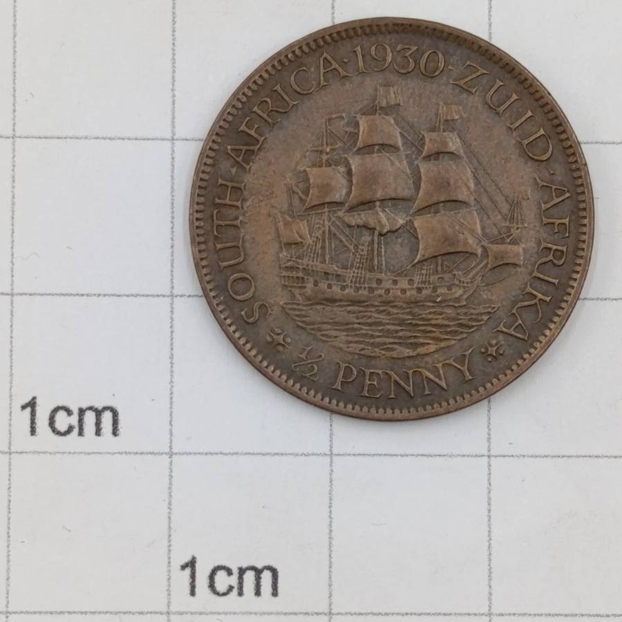 1930 South Africa Half Penny XF