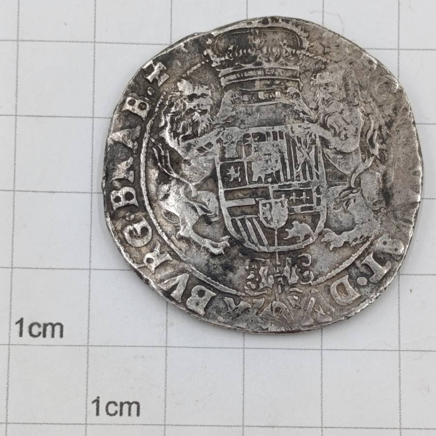 1666 Spanish Netherlands Brabant ducaton recovered from the Merenstijn wreck