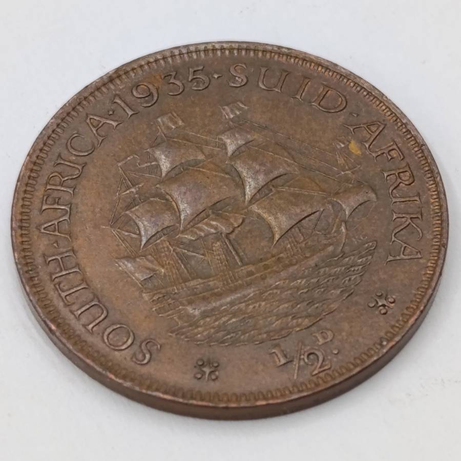 1935 South Africa Half Penny AU