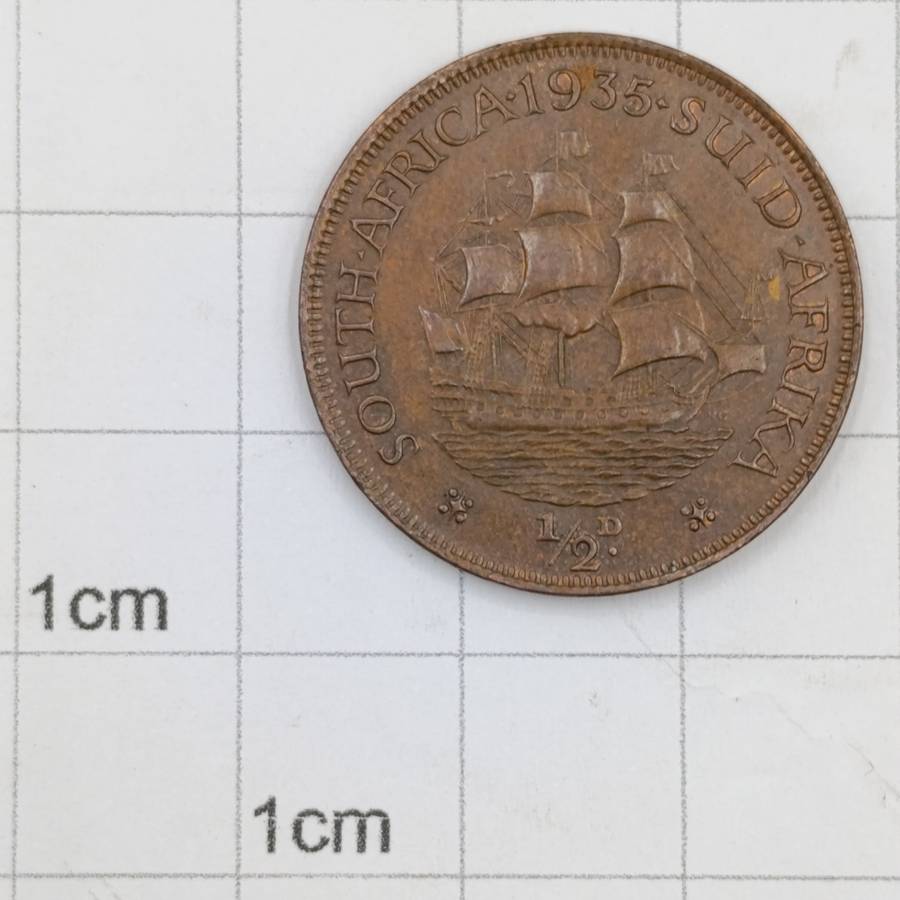 1935 South Africa Half Penny AU