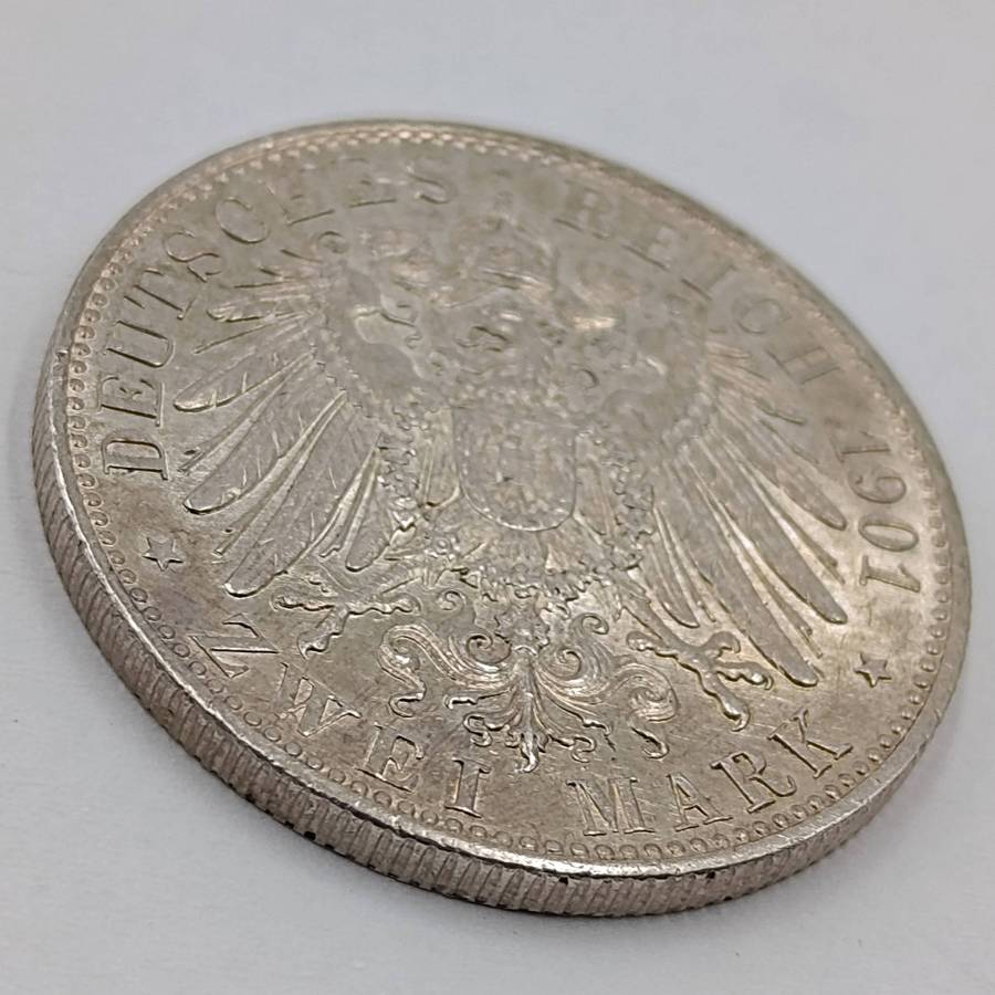 1901 Deutsches Reich Zcoei Mark. This one looks proof - some impairment