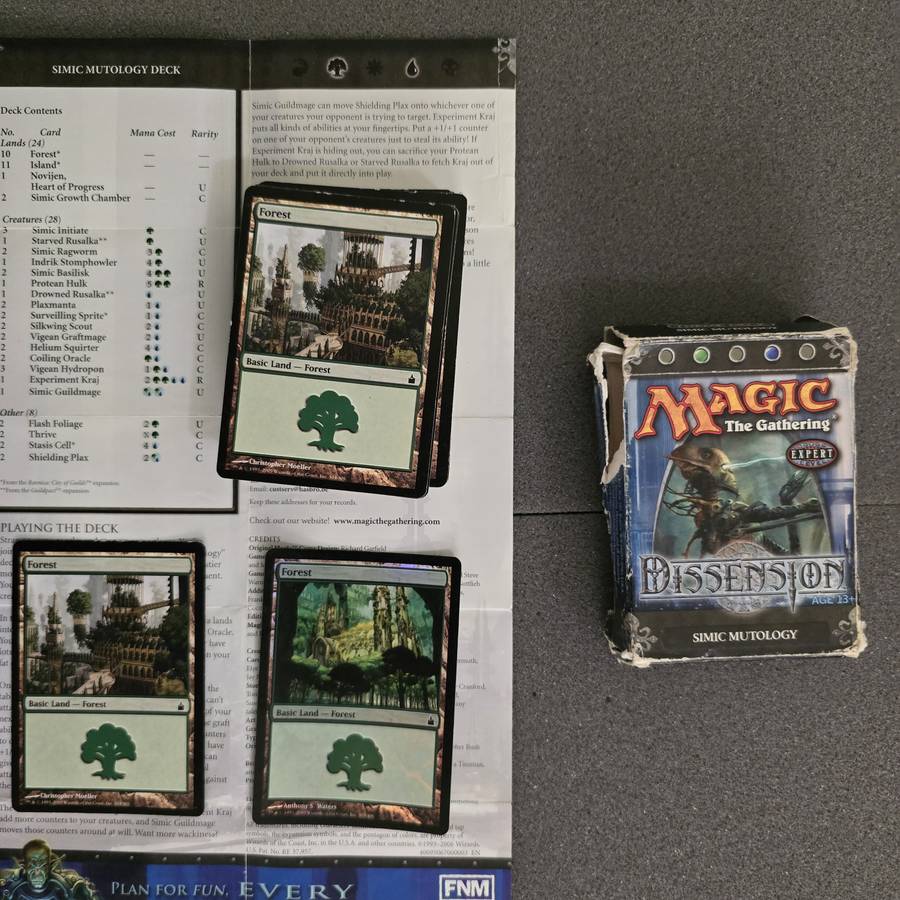 Magic The Gathering Theme deck (Simic Mutology)