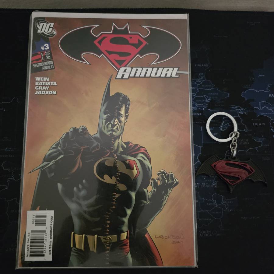 BATMAN SUPERMAN ANNUAL #3 + keychain