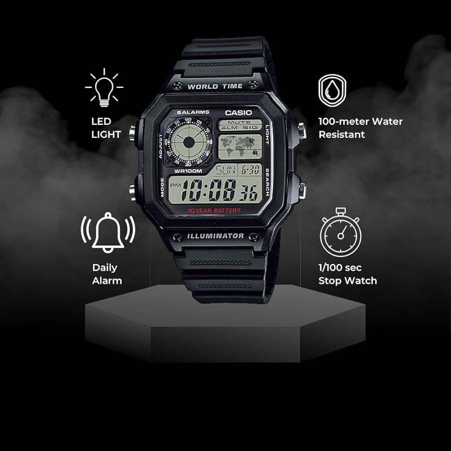 Casio AE-1200WH-1AVDF (Black) "Casio Royale"