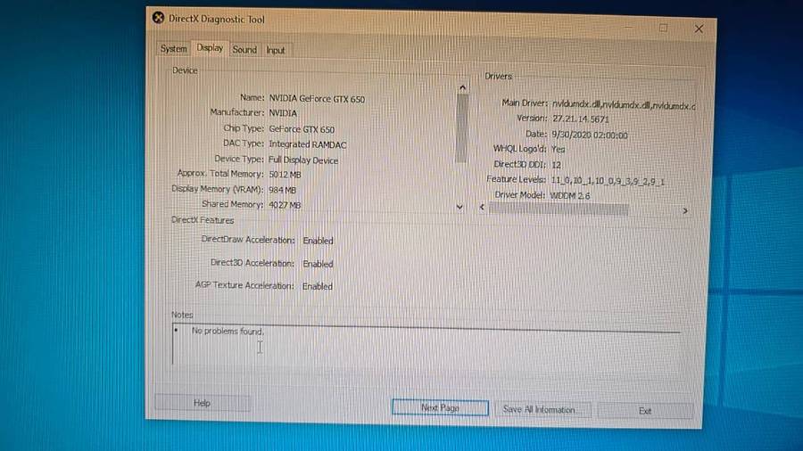 Desktop | i5 | 8GB | GTX 650