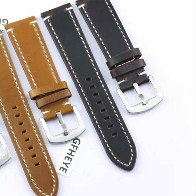 Genuine Cowhide Leather Strap 20mm
