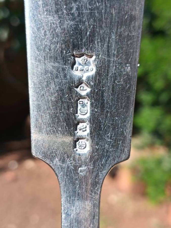 Antique 170 Year Old Elkington England Silverplated Laddle Full Elkington Hall Mark Large 33cm Long