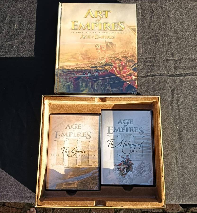 Age of Empires 3 Limited Collectors Edition Boxed Set Complete 32 Bit PC 2005 Hard Cover Book Poster