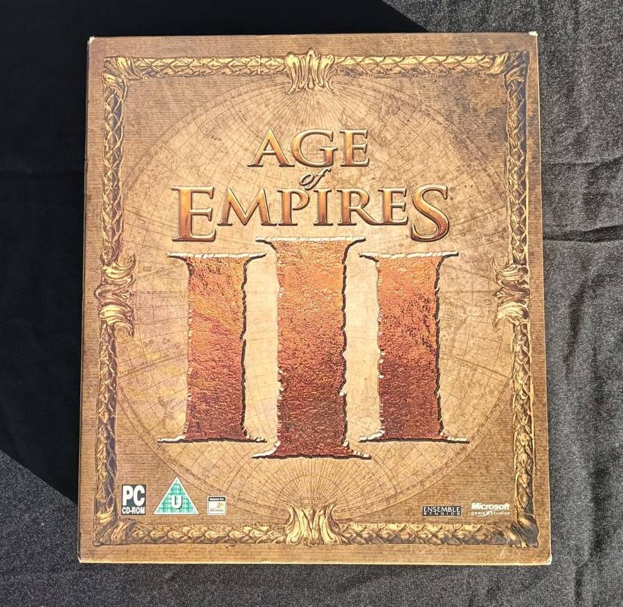 Age of Empires 3 Limited Collectors Edition Boxed Set Complete 32 Bit PC 2005 Hard Cover Book Poster