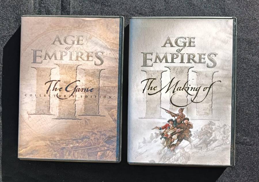 Age of Empires 3 Limited Collectors Edition Boxed Set Complete 32 Bit PC 2005 Hard Cover Book Poster