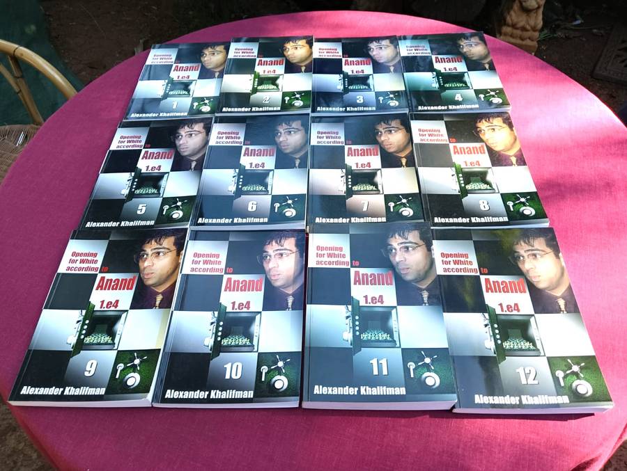 "Vishy" Anand (5 x Chess World Champion) 12 Volume Chess Opening Repertoire for White with 1e4