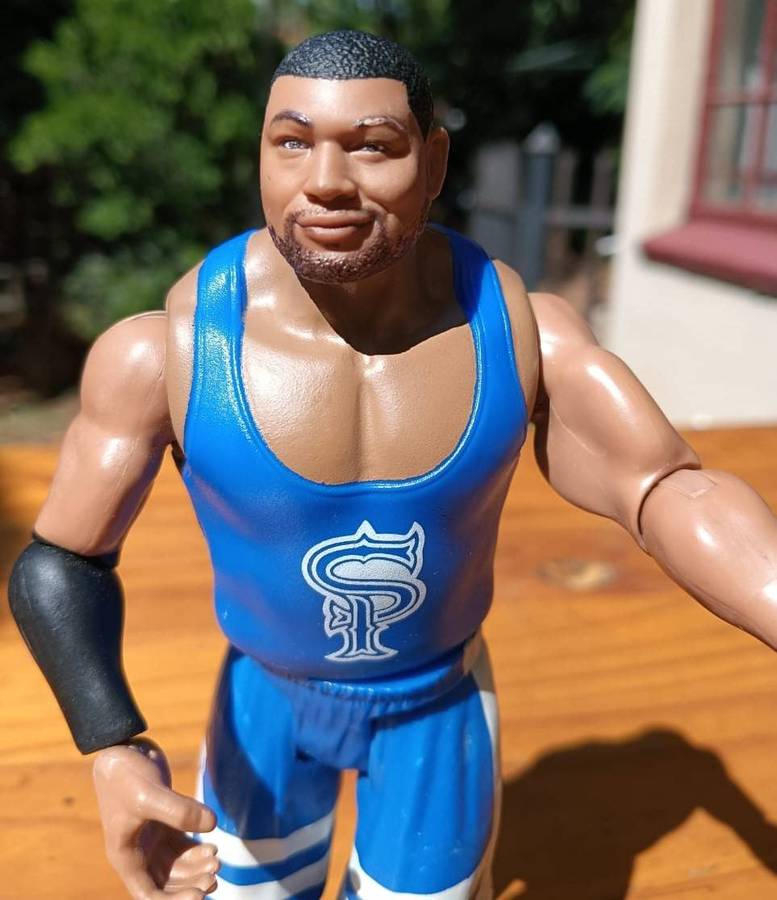 Mattel WWE Angelo Dawkins Elite Collection 2018 Action Figure 19cm High 14 Points of Articulation