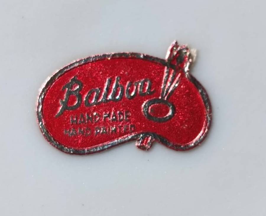 Four(4) Gold Gilded Porcelain Duos - Vintage Italian Balboa Fruit Design - Handmade and Hand Painted