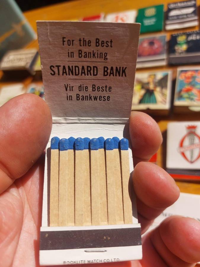 Vintage Matchbook and Matchbox Collection (78 Match books/boxes) in an old Bay of Naples Tin