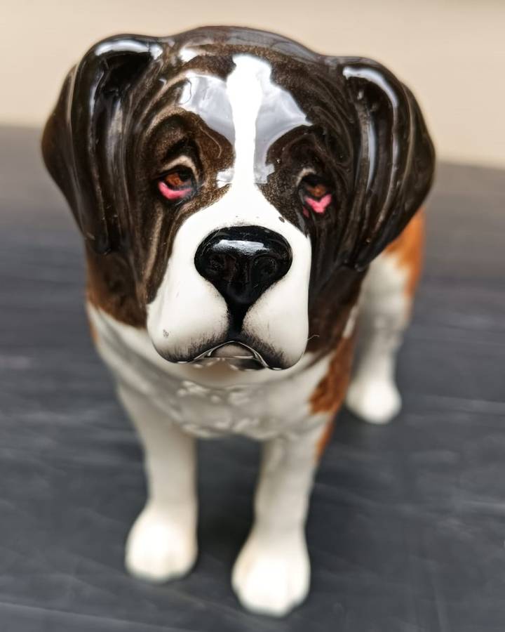 Beswicks England Large St Bernard Dog Corna Garth Stroller Figurine Made 1968 to 1989