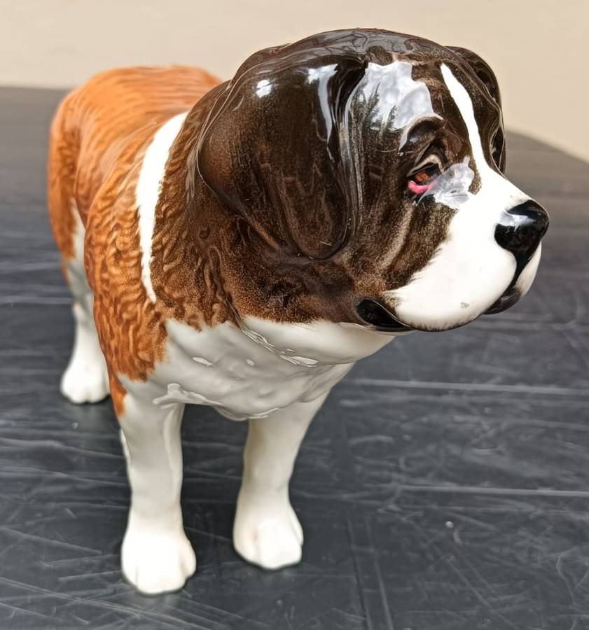 Beswicks England Large St Bernard Dog Corna Garth Stroller Figurine Made 1968 to 1989