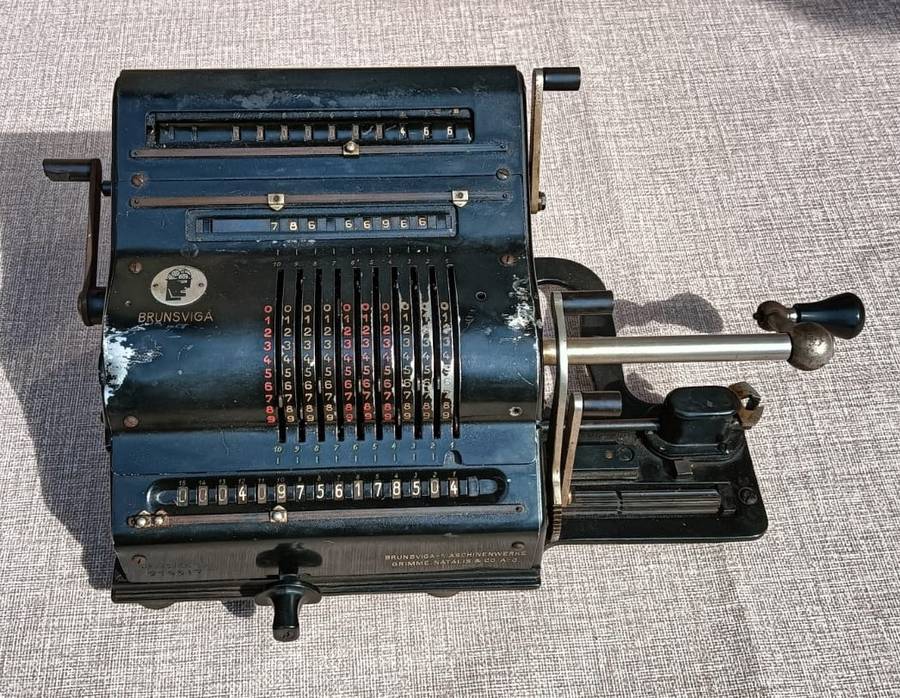 Vintage 1947 Brunsviga 15 German Mechanical Calculator One of only 7470 produced! Still Working!