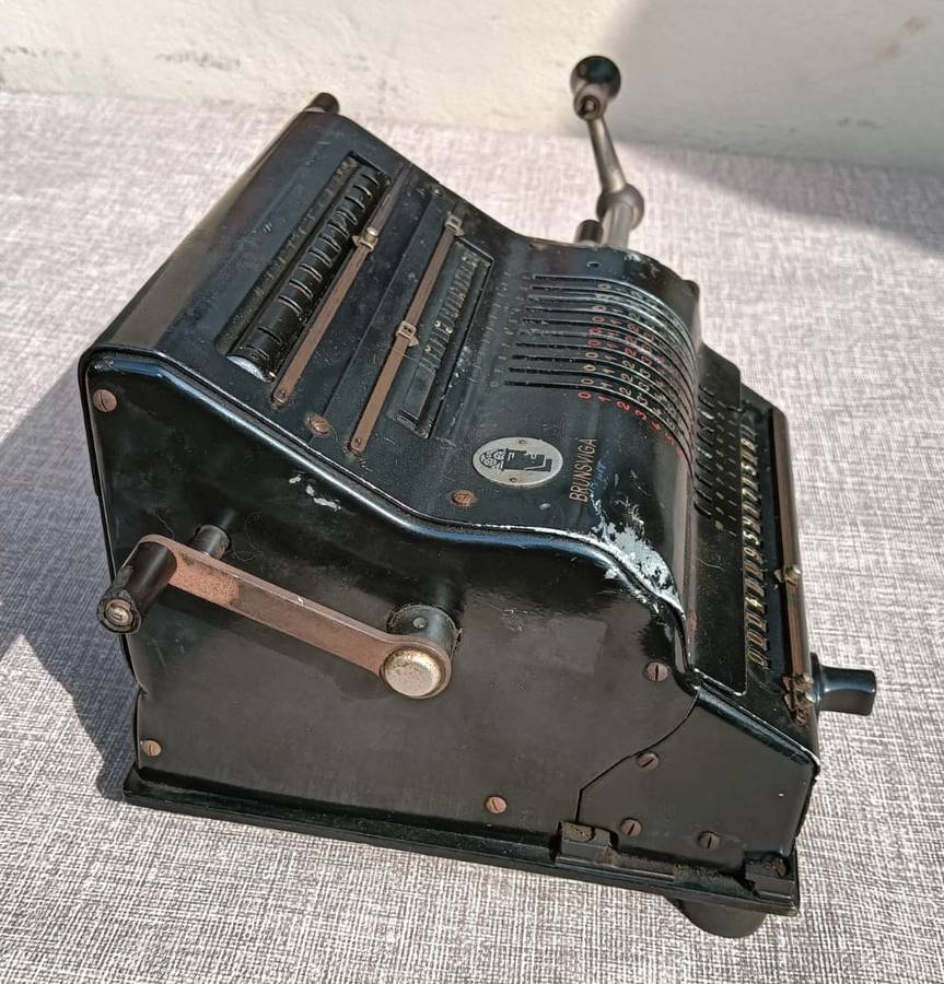 Vintage 1947 Brunsviga 15 German Mechanical Calculator One of only 7470 produced! Still Working!