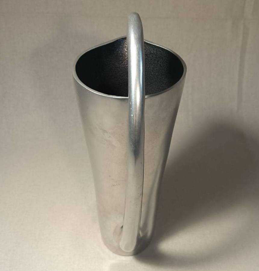 Carrol Boyes (SA 1954-2019) Iconic Coil Handle Aluminium Water Jug Large 30cm High