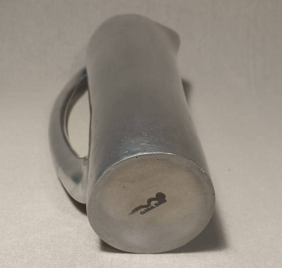 Carrol Boyes (SA 1954-2019) Iconic Coil Handle Aluminium Water Jug Large 30cm High