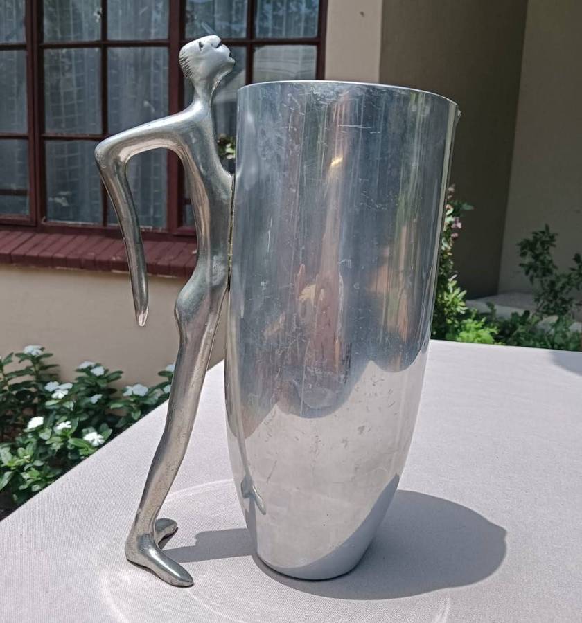 Carrol Boyes (SA 1954-2019) "Man" Figural Human Body Handle Water Jug "Her Favourite Piece" 1.5L