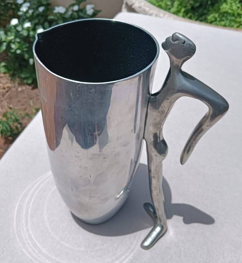 Carrol Boyes (SA 1954-2019) "Man" Figural Human Body Handle Water Jug "Her Favourite Piece" 1.5L