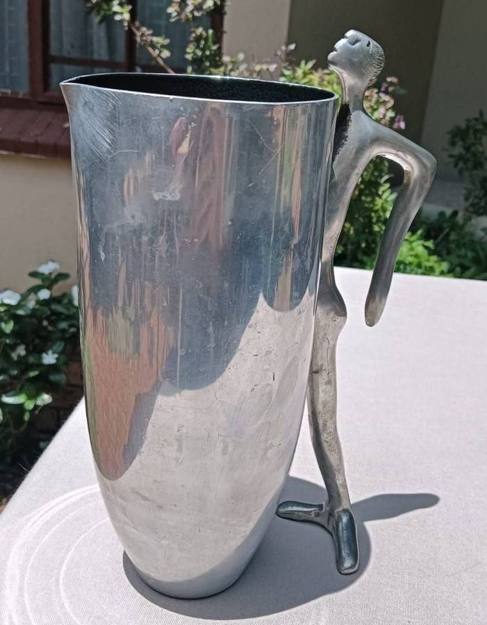Carrol Boyes (SA 1954-2019) "Man" Figural Human Body Handle Water Jug "Her Favourite Piece" 1.5L