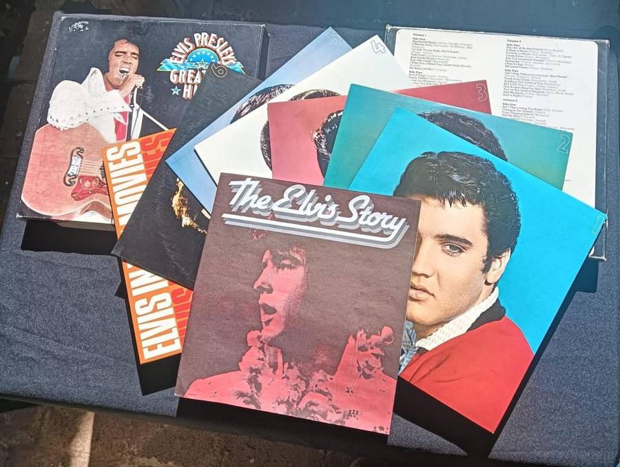Elvis Presley Greatest Hits 7 Vinyl Record Boxed Set Good Condition