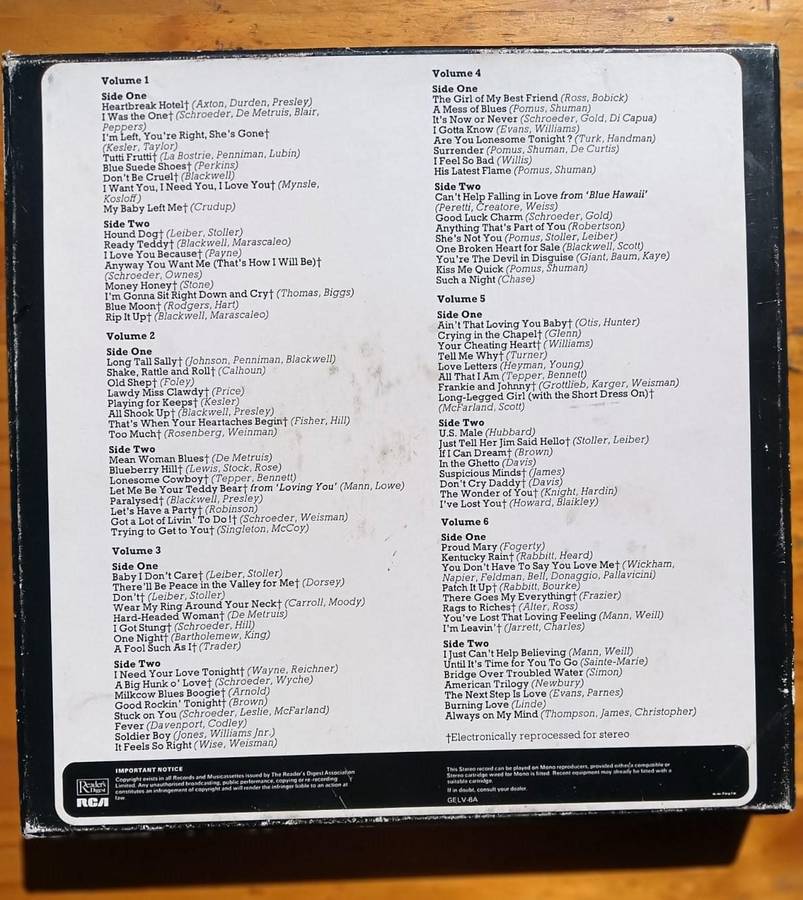 Elvis Presley Greatest Hits 7 Vinyl Record Boxed Set Good Condition