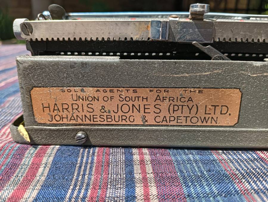 A Pre WW2 1939 Serial Baby Empire De-Luxe Typewriter a Swiss Hermes Baby clone with original Case